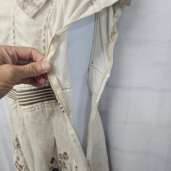 Angels never die Cream Embroidered Dress - Picture 9 of 15